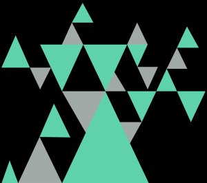 Modern Black Triangle Art